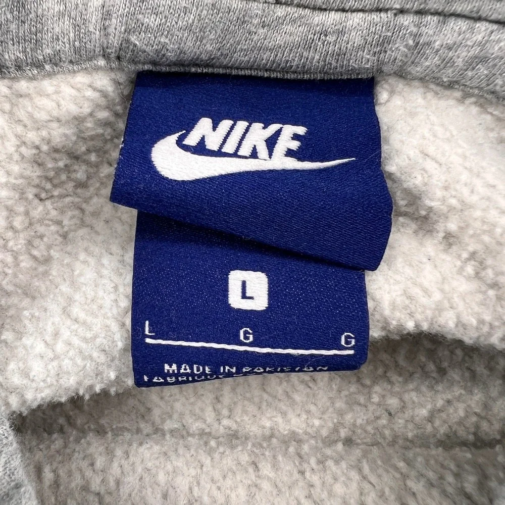 Nike Sportswear Club Fleece Pullover Hoodie Men Large Grey Active Minimal Lounge